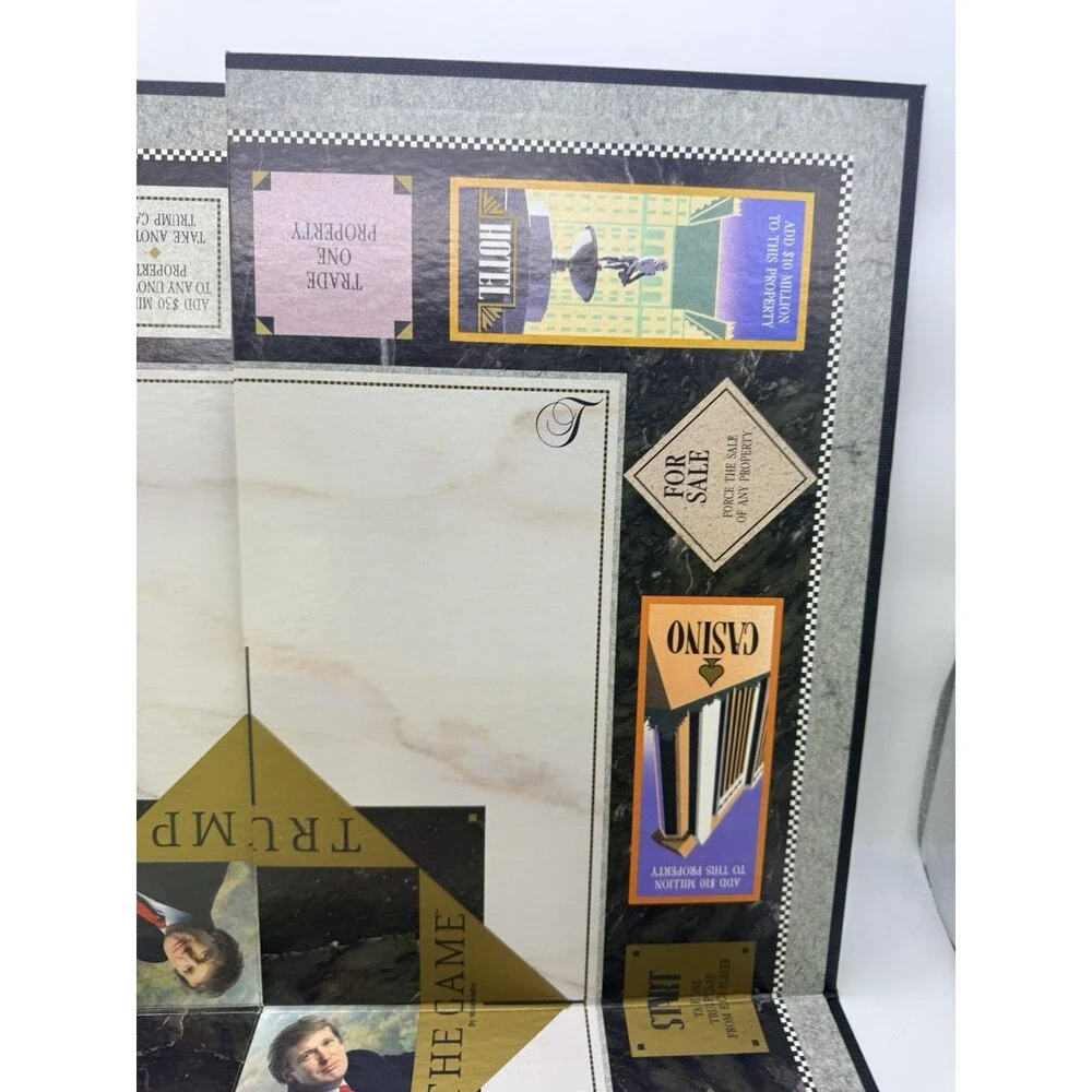 Vintage 1989 Milton Bradley TRUMP The Game Property Real Estate : Complete